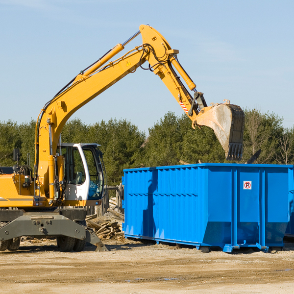 are there any restrictions on where a residential dumpster can be placed in Goetzville